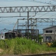 今日の午前10時前の会津若松駅構内北側