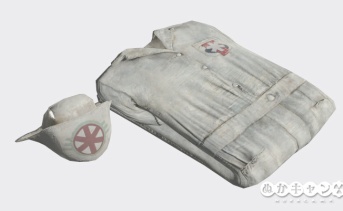 病院職員の制服と帽子