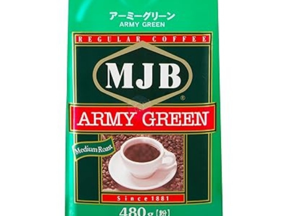 【1,698円】MJB アーミーグリーン コーヒー豆 粉 480g×2個がクーポン＆タイムセール特価