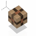 木製パズル（その9）：Built-up cube (組み上げキューブ )