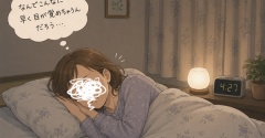 【50代主婦の睡眠の悩み】朝早く目が覚めてしまう…原因を考えてみました(･∀･)（記事下にPR含）
