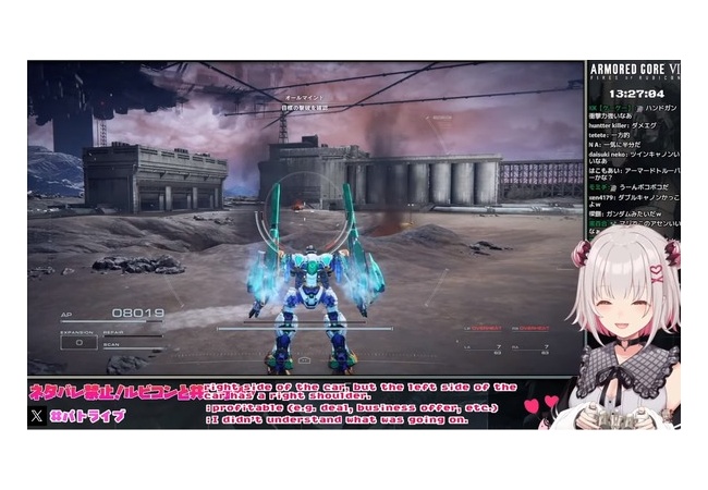 【朗報】VTuberさん、アーマードコア6実況で同時視聴1.2万人