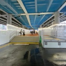 小田急の新宿駅西口で久々に通路の切り替えが進行中