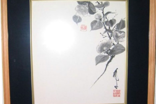 夷翠心 四君子を描く - 水墨画