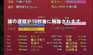 ディヴァインリンク（魂の連結）の残り時間がツールチップに表示されなくなって不便なんだ…