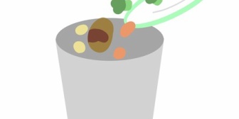 残したご飯ってどうするのが普通なんですか？私が残すと、妻が目の前でゴミ箱に捨てるのでなんとも心苦しいです。