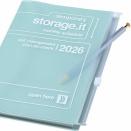 スライドジッパー付きカバーが人気の手帳「ストレージ イット」2026年版が登場！