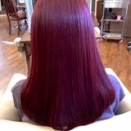 1プロセスのブリーチinカラーのリタッチを含めたSヒーリングカラトリで鮮やかで深みもあるレッドに！！