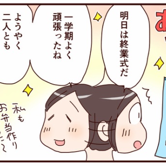 一学期が終わった高校生双子の反応