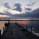 夕方の湖畔散策