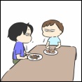 小競り合いで食事が中断してたから