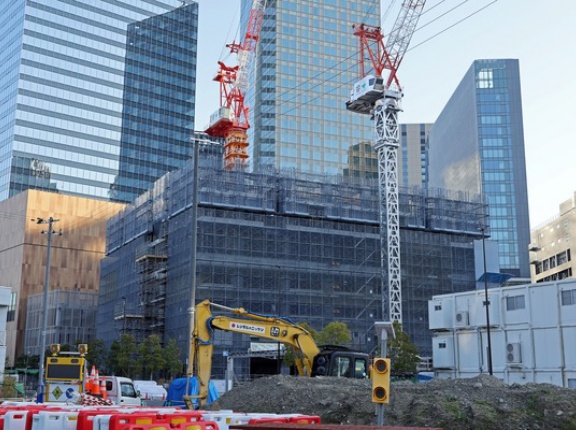 地上45階、高さ182.34m「グラングリーン大阪 THE SOUTH RESIDENCE」の建設状況（2025.11.30）