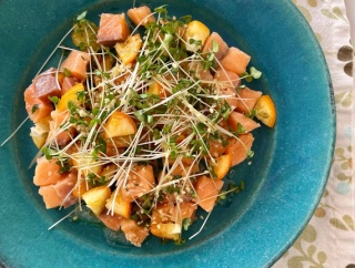 DEAN&DELUCAのサーモンタルタルを真似てみる