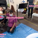 ミルキーウェイキッズ小郡さんでのe-AT活用サポート（７月分）②〜アクセシビリティスイッチに入力してMaBeeeを内蔵した電動水鉄砲で水遊び