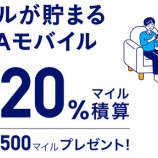 『マイル積算率は月額料金の20％！ANAモバイルの注意点は？』の画像