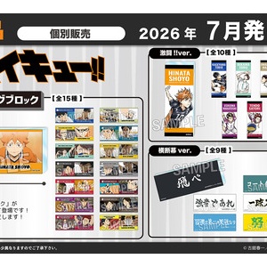 ハイキュー!!』スクエア缶バッジ オフショット×カラー 第一弾BOX＆第二