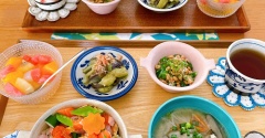 誕生日パーティーのおこぼれ朝ごはん