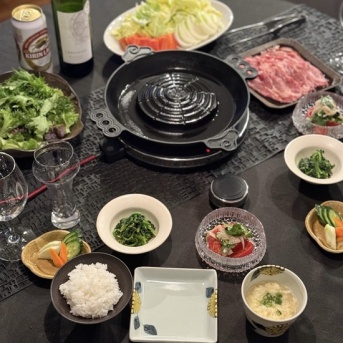 ジンギスカンの夜ごはん&楽天マラソンが始まった