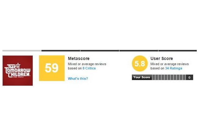 トゥモローチルドレン、堂々のメタスコア獲得！！