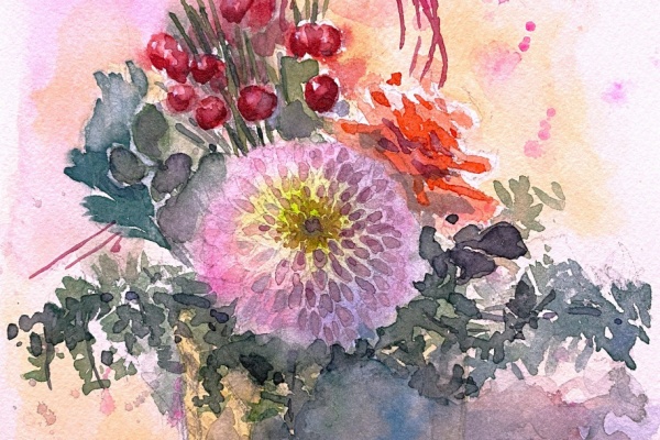 天使の水彩画 天使のイラストが可愛い水彩画 飾りやすい卓上絵画 | 北欧雑貨と