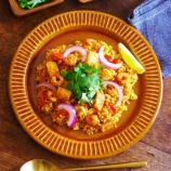 『レンジで★シーフードビリヤニ風【レシピ2389】#お弁当 #簡単レシピ #時短料理 #レンチン #電子レンジ料理 #レシピ #ビリヤニ #スパイス #スパイシー #シーフード』の画像