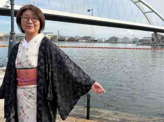 暖かいイースターは単衣と紋紗羽織で