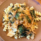 ツナと野菜のショートパスタで昼ごはん