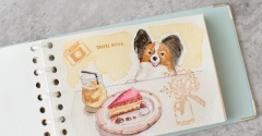 ミニバインダーで始めた水彩画、楽しんでます