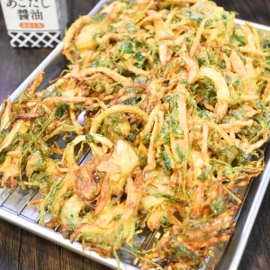 激安三つ葉の盛り盛りかき揚げ