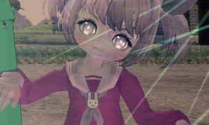 ピエロマリオネットとは対照的に不機嫌なうさぎ…∩_∩