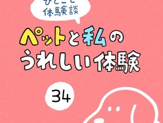 「ペットと私のうれしい体験」34