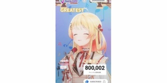 【ホロライブ】奏、GW企画耐久歌枠でチャンネル登録者80万人達成!『最高の曲調整やんおめ!』
