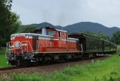 『2023/7/15運転 山口線全線開通100周年HM掲出DLやまぐち号』の画像