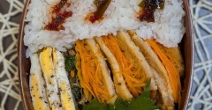 ”急に黄色とオレンジ！！”～夫のお弁当730