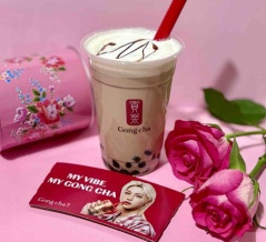 【Gong cha】今日のオヤツは、本日先行販売開始「台湾豆花 パール ミルクティー」