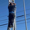 防犯灯電球交換