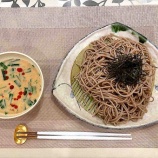 『アーモンドミルク肉ニラ味噌蕎麦』の画像