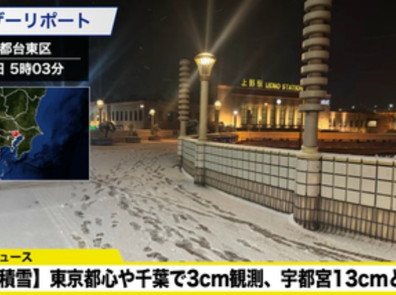 【悲報】東京、大雪ｗｗｗｗｗｗｗｗｗｗ