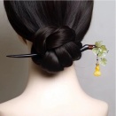 黒檀かんざし【黒檀の雅｜一本で、髪に四季を宿す
