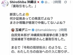 【ガチ名誉毀損！】玉城デニー「自民党は下地幹郎さんと裏取引をした！！！」
