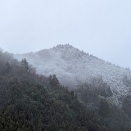 雪が降ったり止んだり・・・