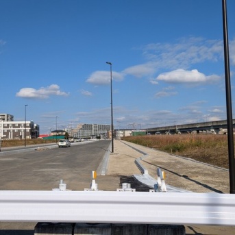 都市軸道路「柏の葉キャンパス-柏たなか」間の工事状況を見てきた（2024年12月2日）