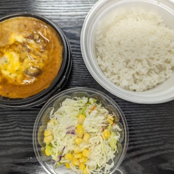 【６６％オフ】Ubereatsの限定特典で【松屋】の「チーズブラウンハンバーグ定食」が５００円だった