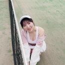 豊田萌絵さんのテニスをする格好があまりにも良すぎた「週プレ グラビアメイキング映像」キャプ画像と感想