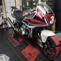 CBレーサー3号機エンジンに火が入りました
