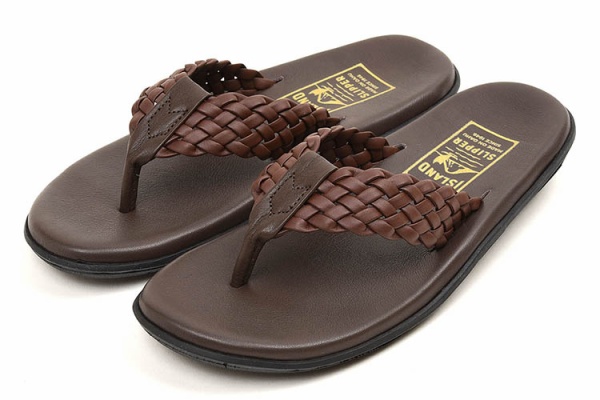  SLIPPER アイランドスリッパ ハワイ サンダル ブラウン z1aaaaa1a.jpg