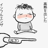 『長男がインフルにかかった話』の画像