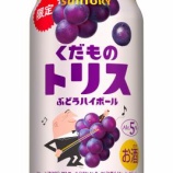 『【期間限定】果物とトリスが奏でるミクソロジーカクテル。「くだものトリス缶〈ぶどうハイボール〉」』の画像
