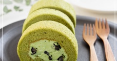 「抹茶のロールケーキ」オンラインお菓子教室のお知らせ