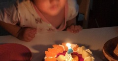 息子　4歳の誕生日を迎える